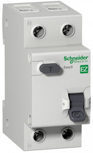 Автомат дифференциального тока АВДТ Schneider Electric Easy9 2п 10А 30мА 4,5кА C тип AC картинка